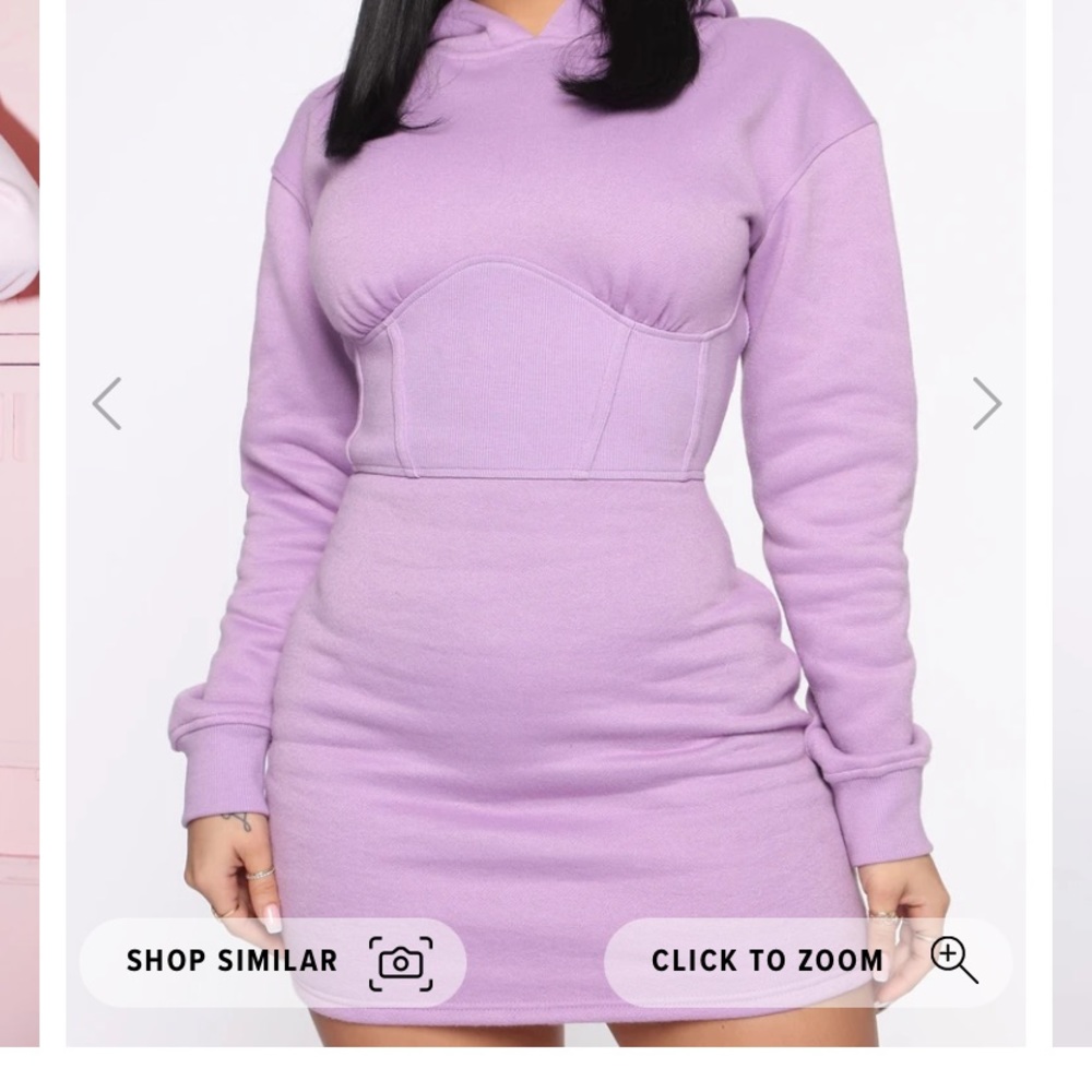 Lavender Hooded Dress